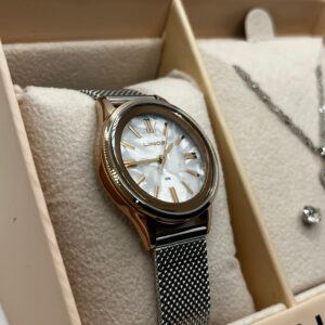 Relógio Lince Rose com Pulseira Metal